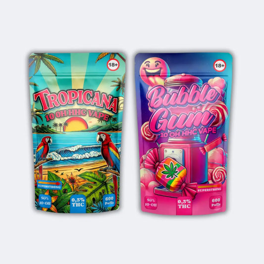 93% 10-OH-HHC Vape "Tropicana" oder "Bubble Gum"