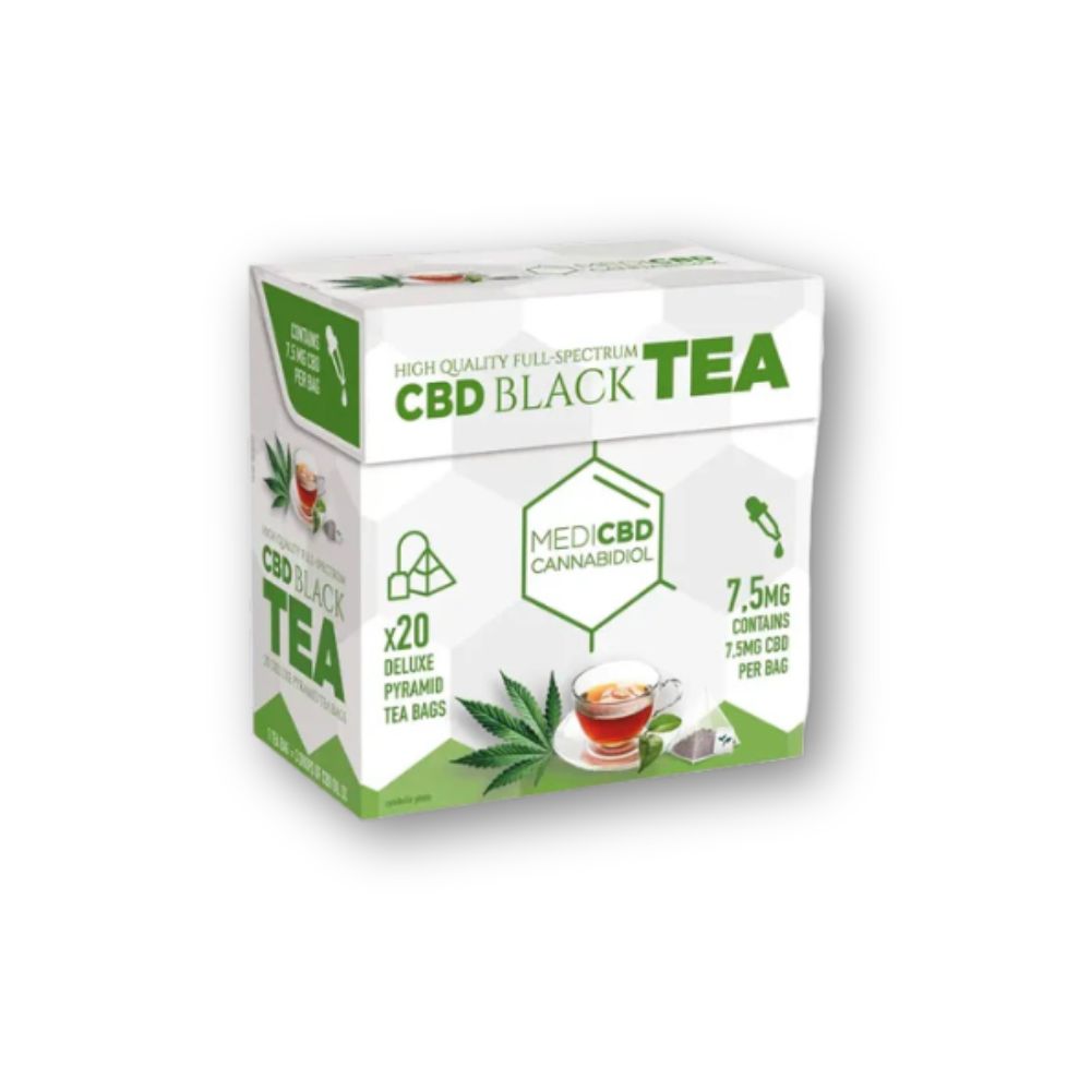 Medi Black CBD Tea - 7.5mg CBD per bag