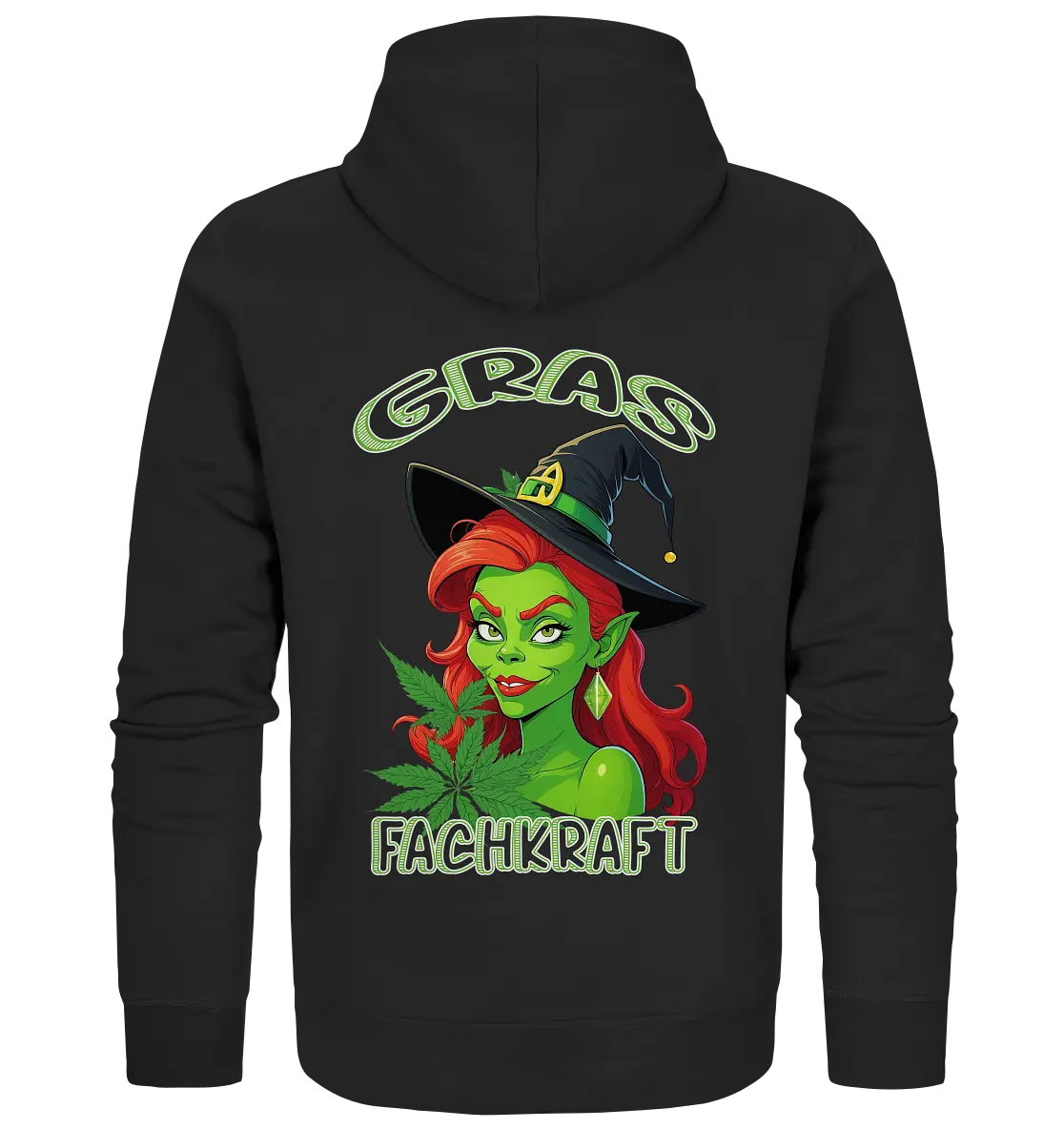 Gras Fachkraft Mrs. Grinch - Zipper Black Pure