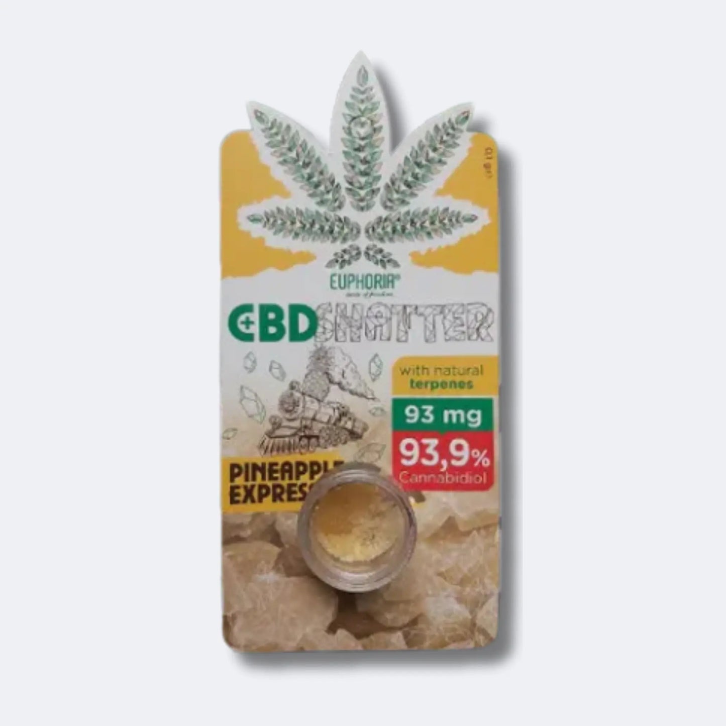 Euphoria Pineapple Express 465 mg CBD Shatter/Kristalle