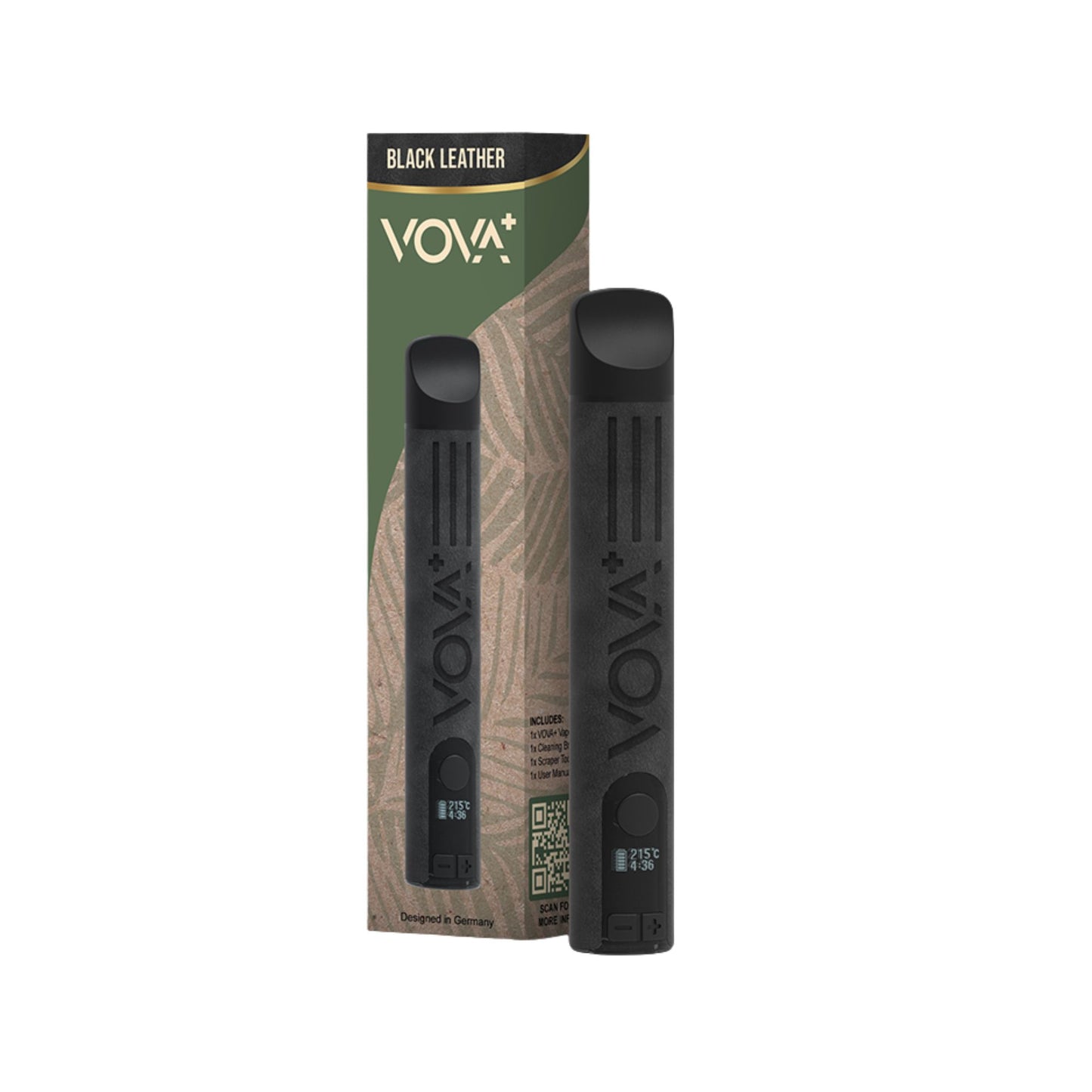 VOVA Plus - Volks Vaporizer - Black Leather