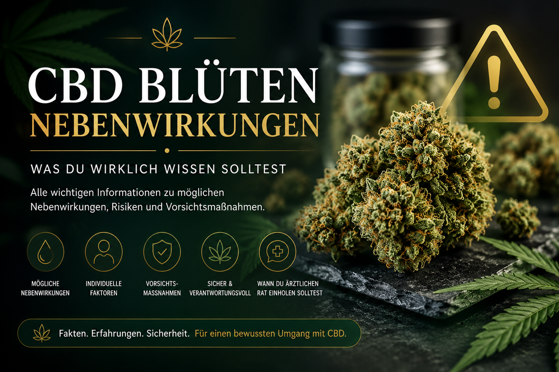 CBD Blüten Nebenwirkungen 2026 – Risiken & was tun?