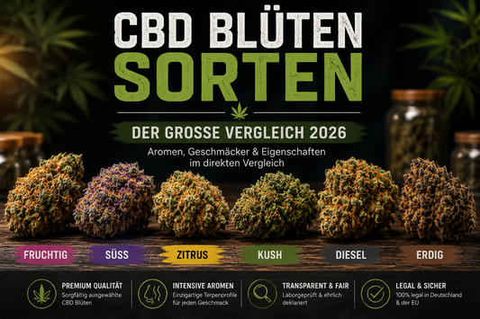 CBD Blüten Sorten – Der große Vergleich 2026