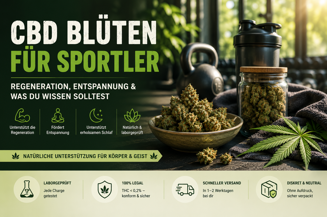 CBD Blüten für Sportler – Regeneration, Entspannung & was du wissen solltest
