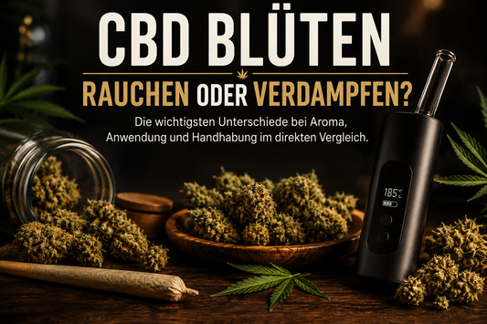 CBD Blüten rauchen oder verdampfen? Unterschiede, Vorteile und Tipps