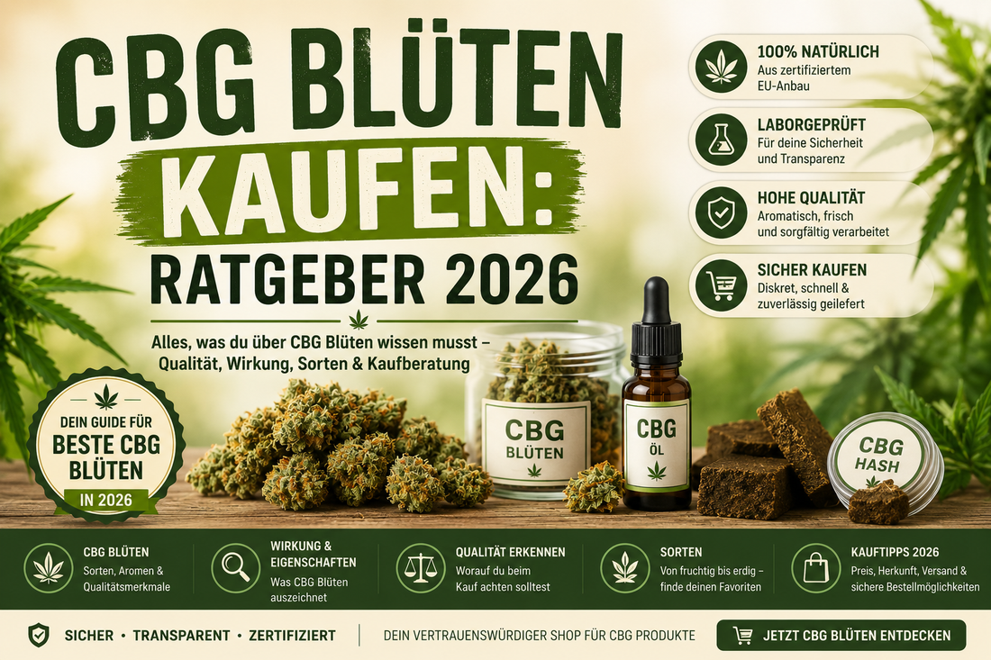 Hochwertige CBG Blüten als Kaufberatung für Aroma Qualität und Auswahl
