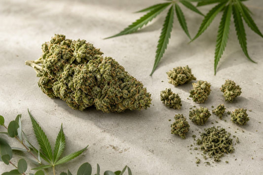 CBD Blüten in verschiedenen Größen zum Vergleich von Produktbildern