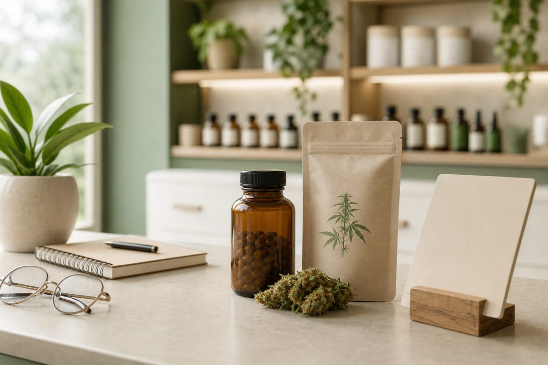 Neutrale Beratungssituation zu CBD Blüten und Medikamenten