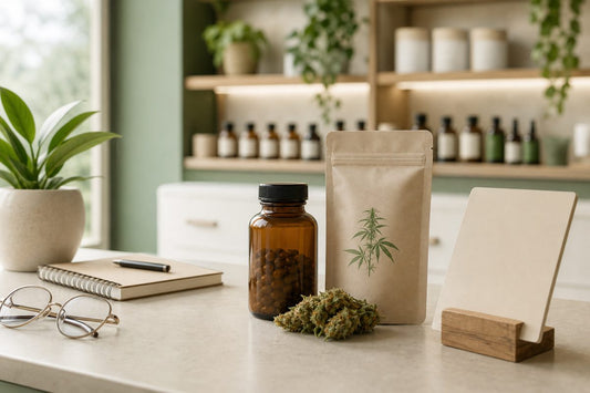 Neutrale Beratungssituation zu CBD Blüten und Medikamenten