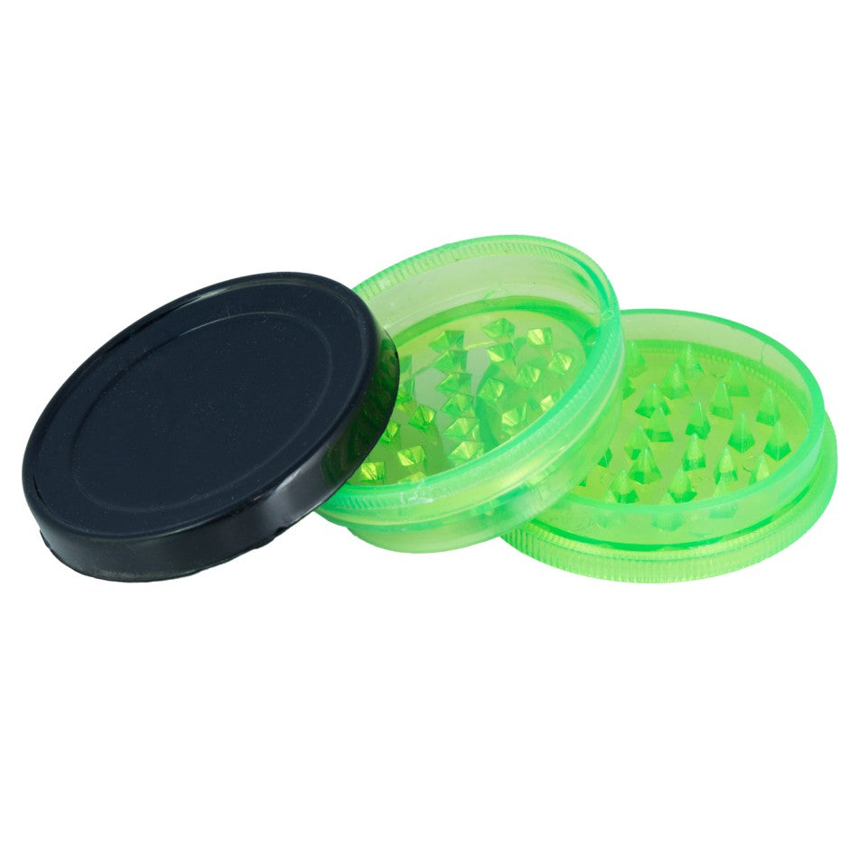 Acryl Grinder grün & schw. 3-teilig Ø: 50x20mm