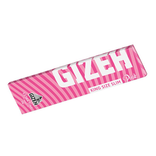 GIZEH Pink King Size Slim Blättchen + FilterTips
