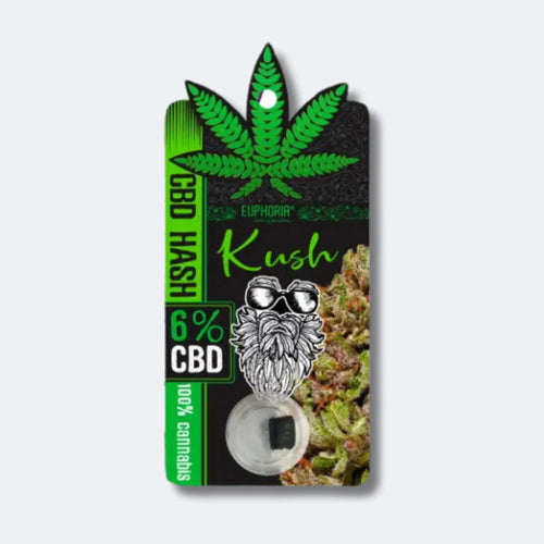Produktbild von 6% CBD Hash "Kush" 1g