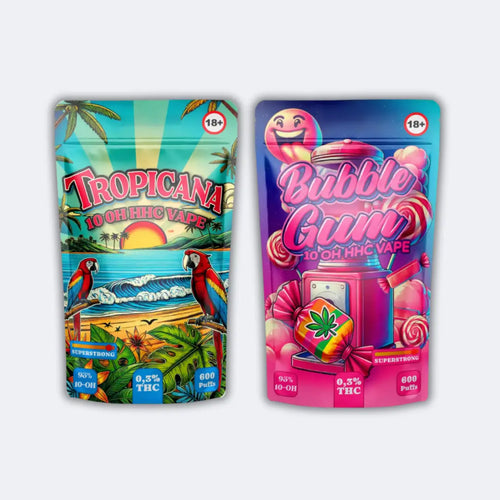 Produktbild von 93% 10-OH-HHC Vape "Tropicana" oder "Bubble Gum"