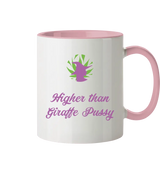 CBD Witch Mug "Higher than Giraffe Pussy" - Two-tone Mug