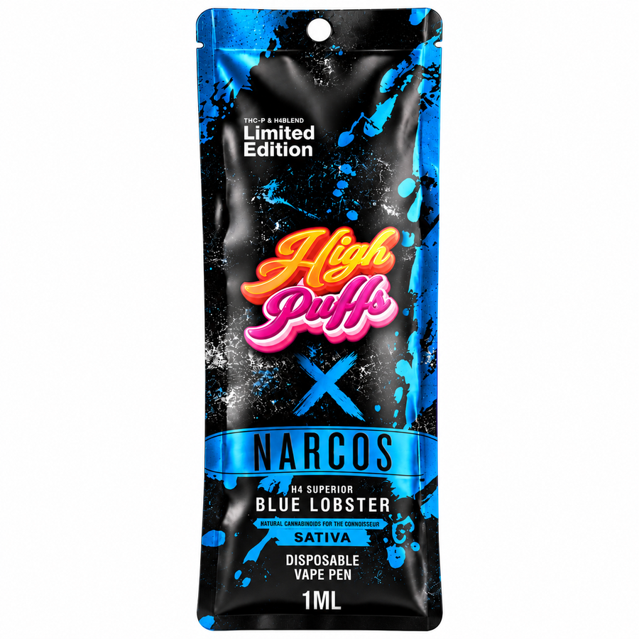 High Puffs H4 Superior Vape Narcos Edition Blue Lobster mit 1 ml Inhalt