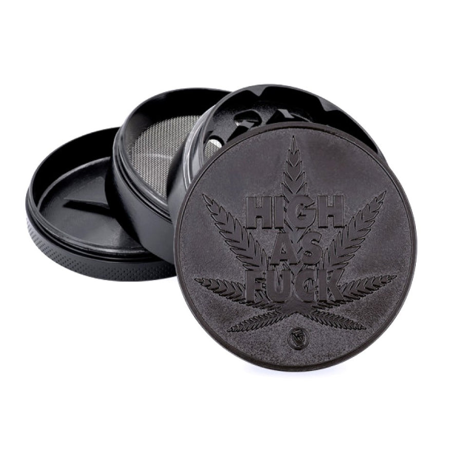 FIRE-FLOW Metal Grinder Black 60mm 4-teilig – CBD Hexe®