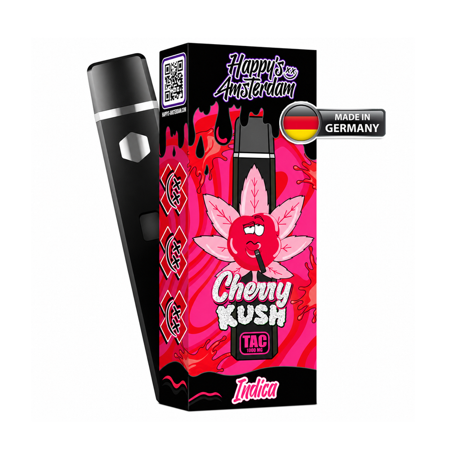 Happy's Amsterdam TAC Vape Cherry Kush | 1000 mg TAC | Indica