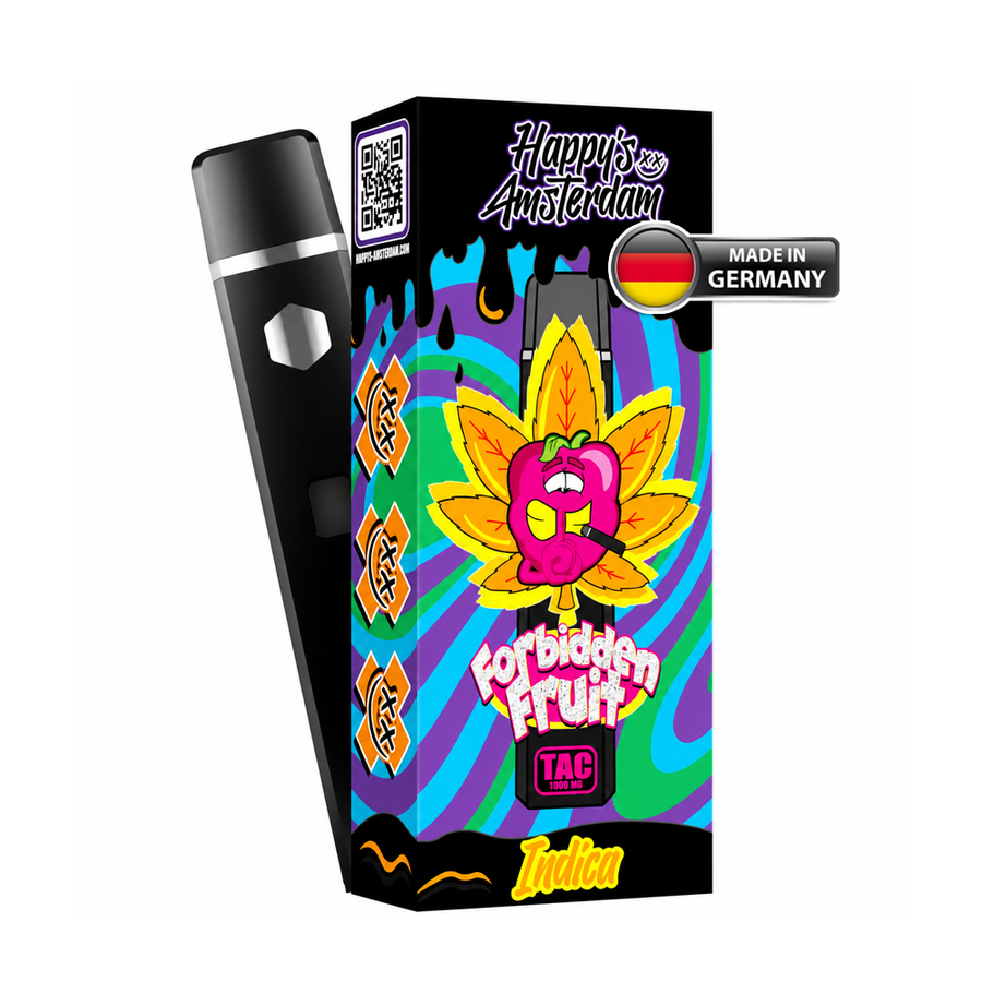 Happy's Amsterdam TAC Vape Forbidden Fruit | 1000 mg TAC | Indica