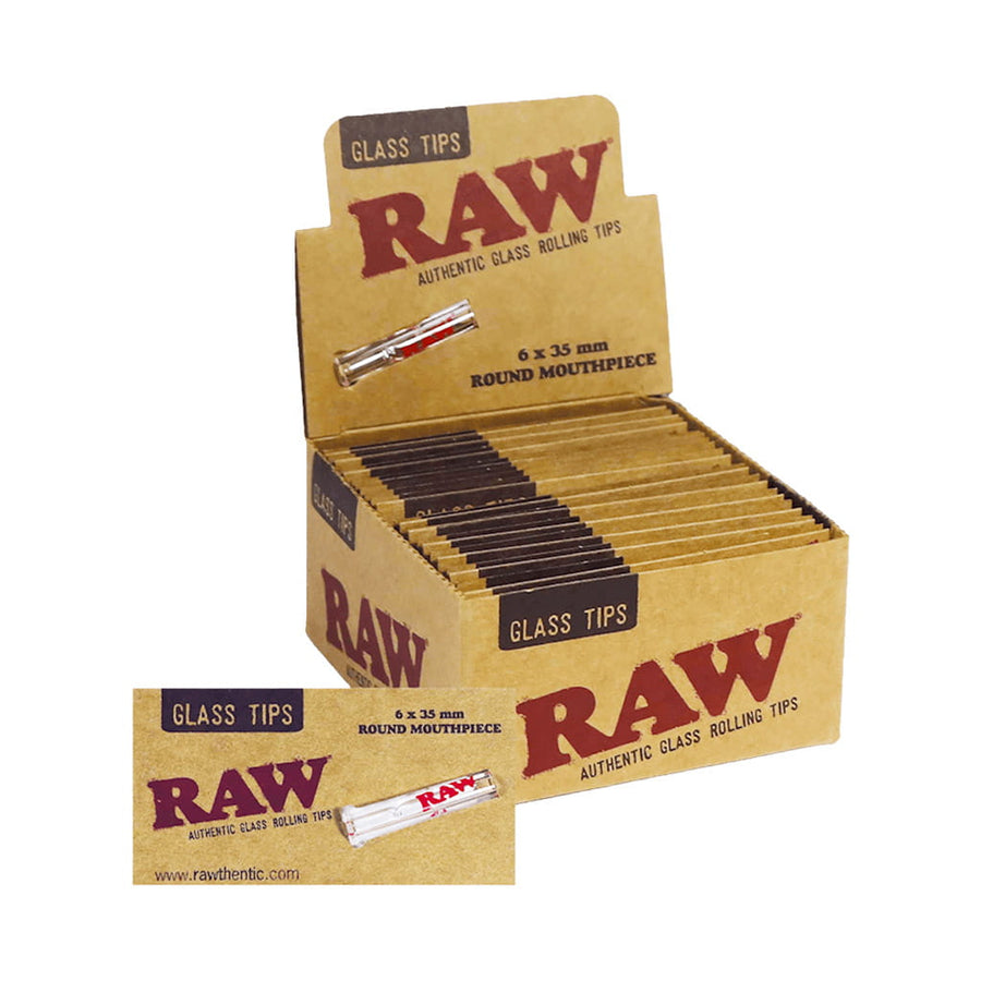 RAW Glass Tips Round aus hochwertigem Glas