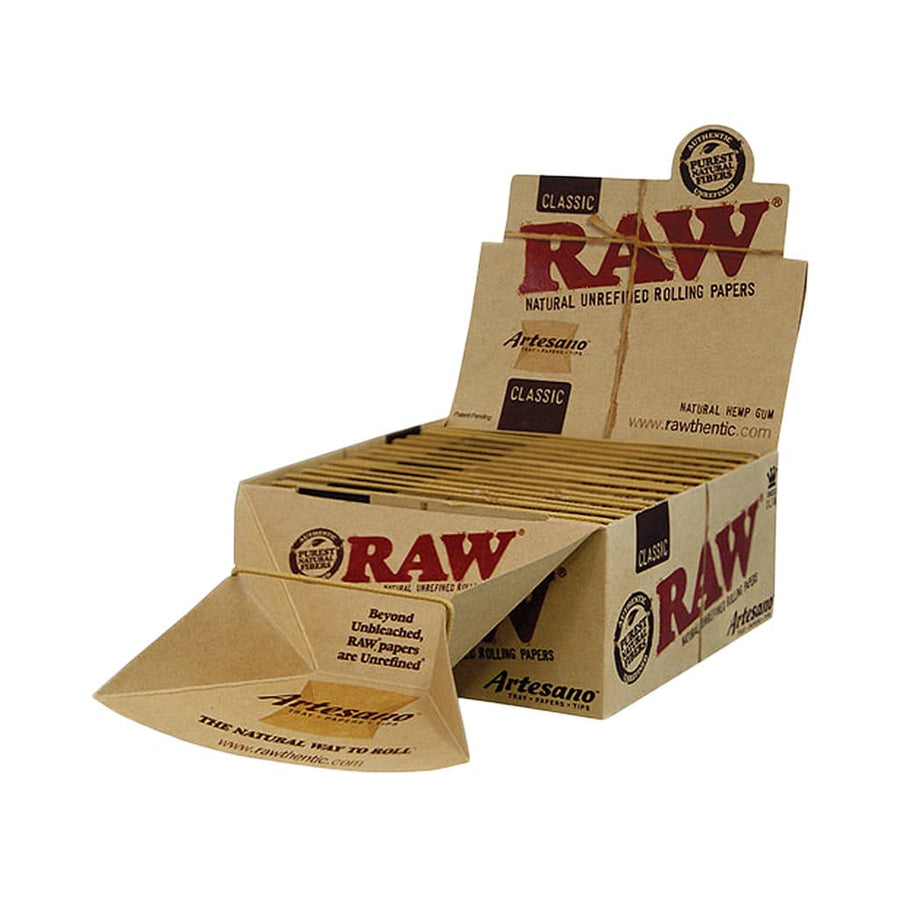 RAW Artesano King Size Slim Papers + Tips + Tray