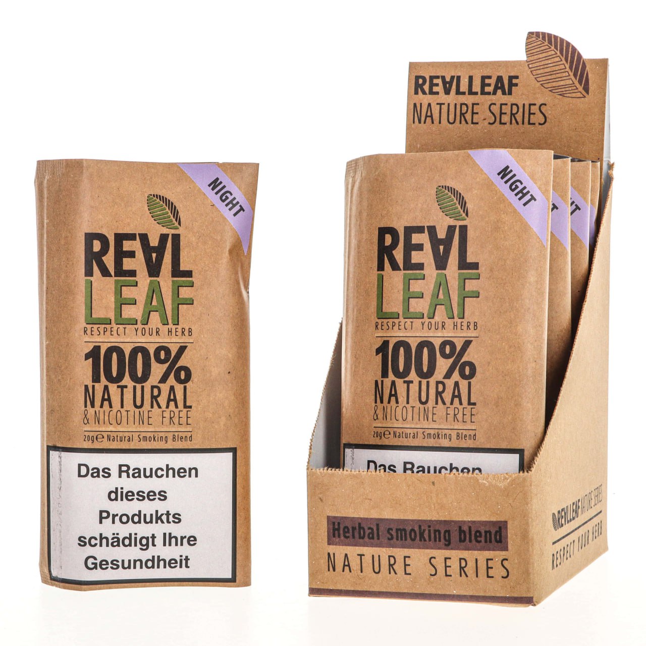 Real Leaf Night – Nikotinfreier Tabakersatz 20g