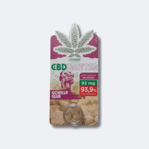 Produktbild von Euphoria Gorilla Glue 93 mg CBD Shatter/Kristalle