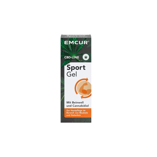 Emcur® Sport-Gel mit Beinwell und 100 % synthetischem CBD | Sport-Creme | CBD-Gel | 75 ml
