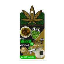 OG Kush CBD Blüten vs AK-47 Hash – Vergleichsset CBD Hexe®
