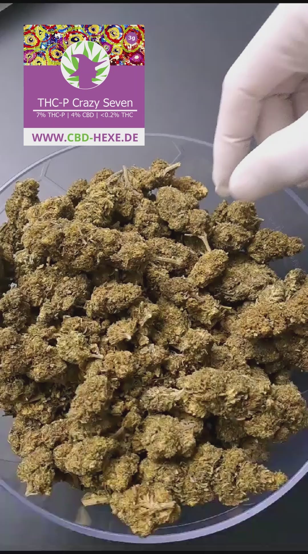Unsere neuen THC-P Blüten sind da. THCP Crazy Seven Blüten.