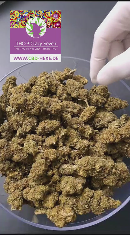 Unsere neuen THC-P Blüten sind da. THCP Crazy Seven Blüten.