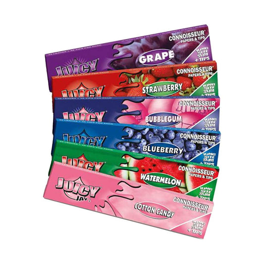 Juicy Jay’s Connoisseur King Size Slim Rolling Paper + Tips