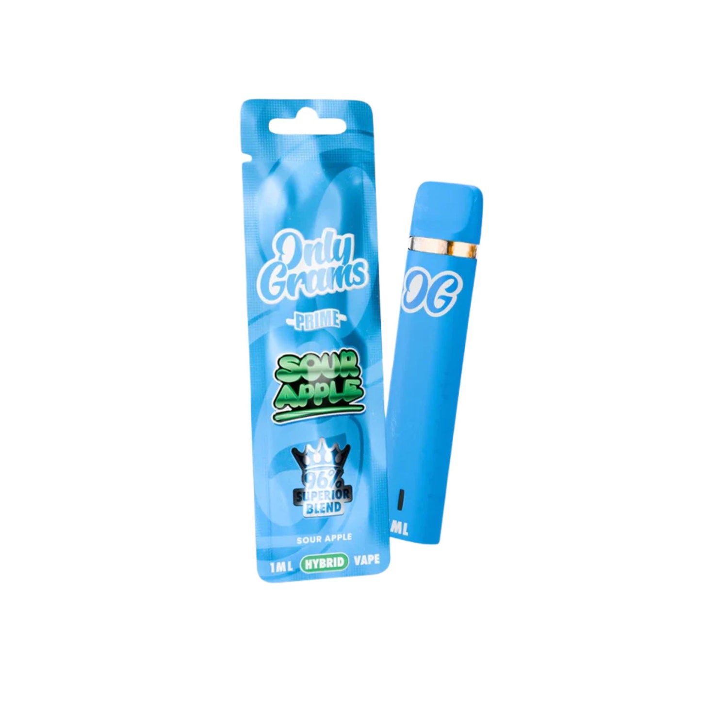 OnlyGrams | H3 - Sour Apple | 96% H3 Superior Vape 1ml