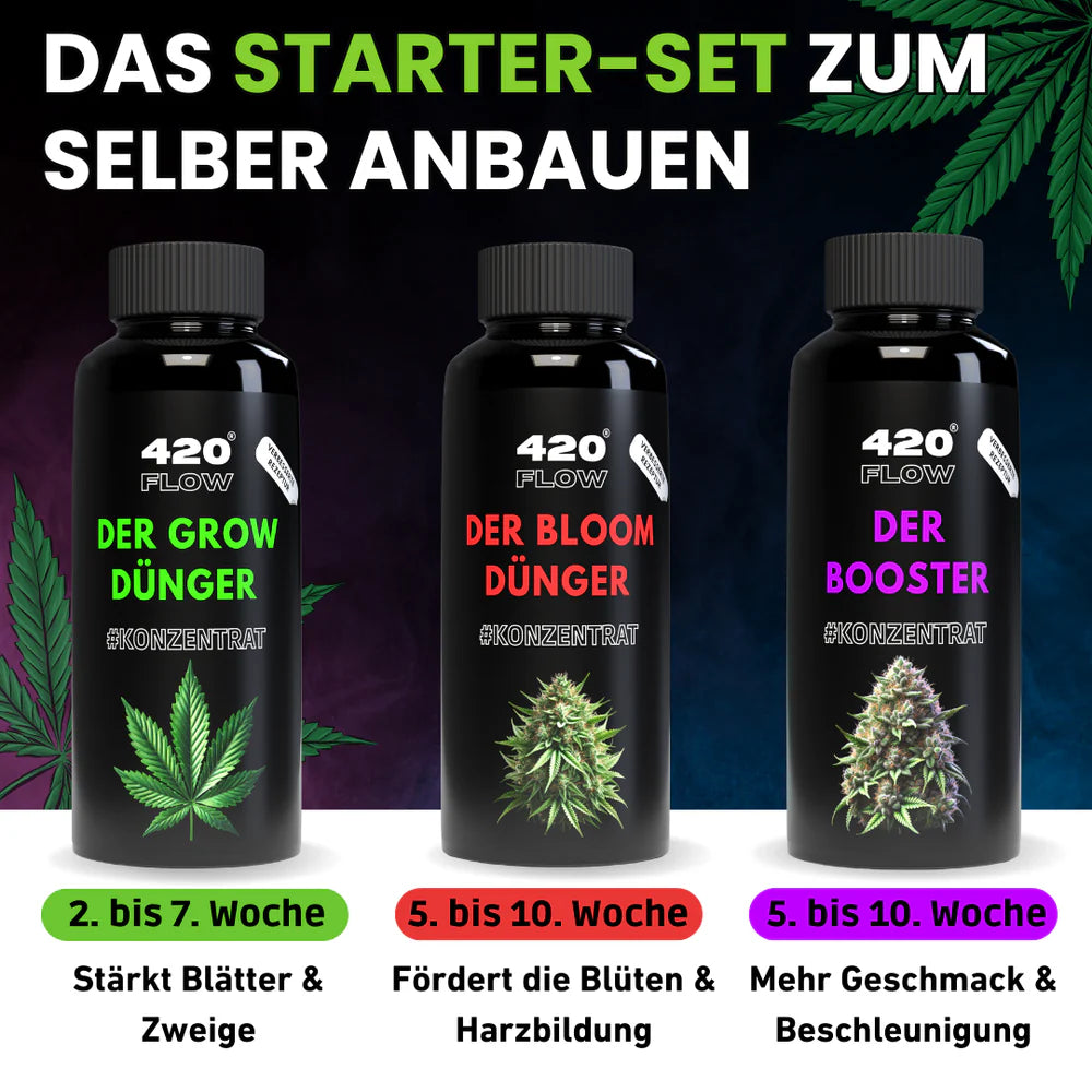 Das Starter Set Grow, Bloom & Booster 500ml